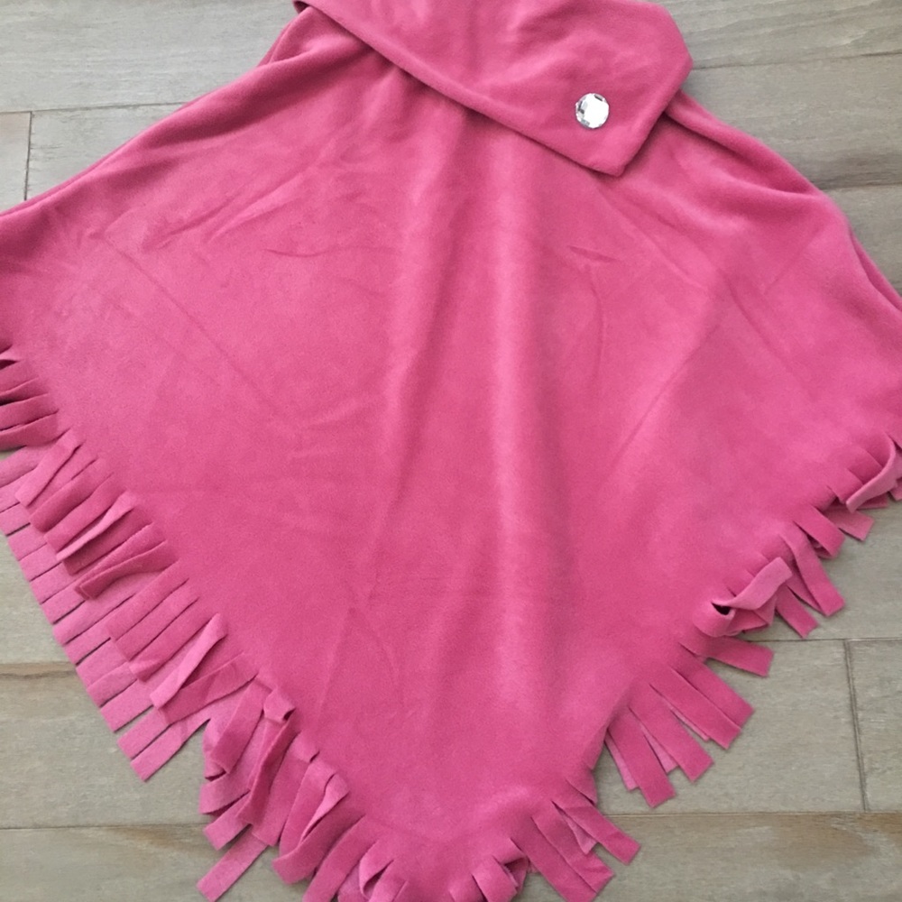 Adorable blanket poncho with jewel detail